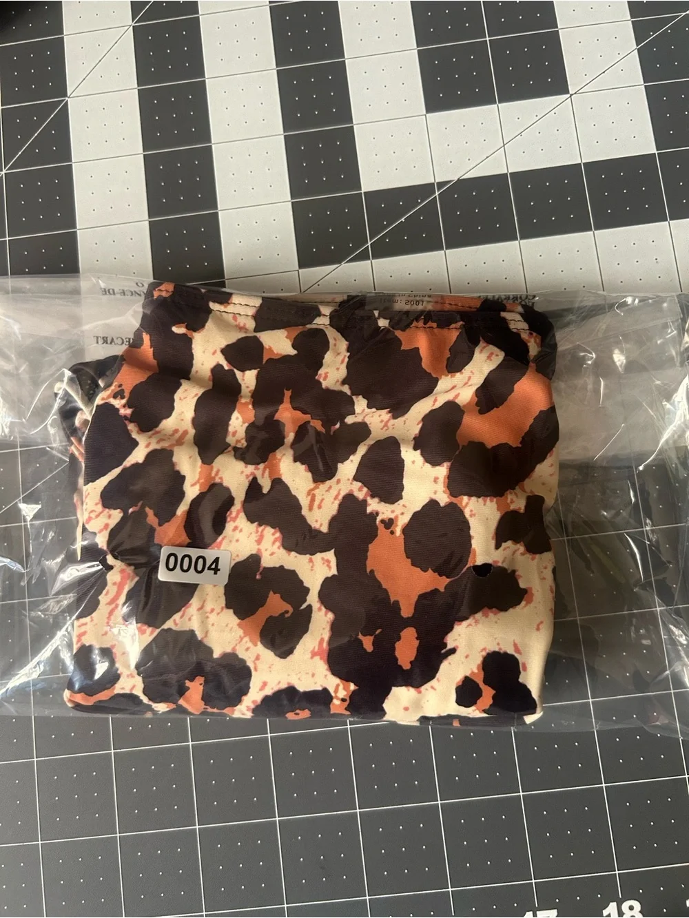High-Waist Leopard Print Bikini Bottoms in Brown